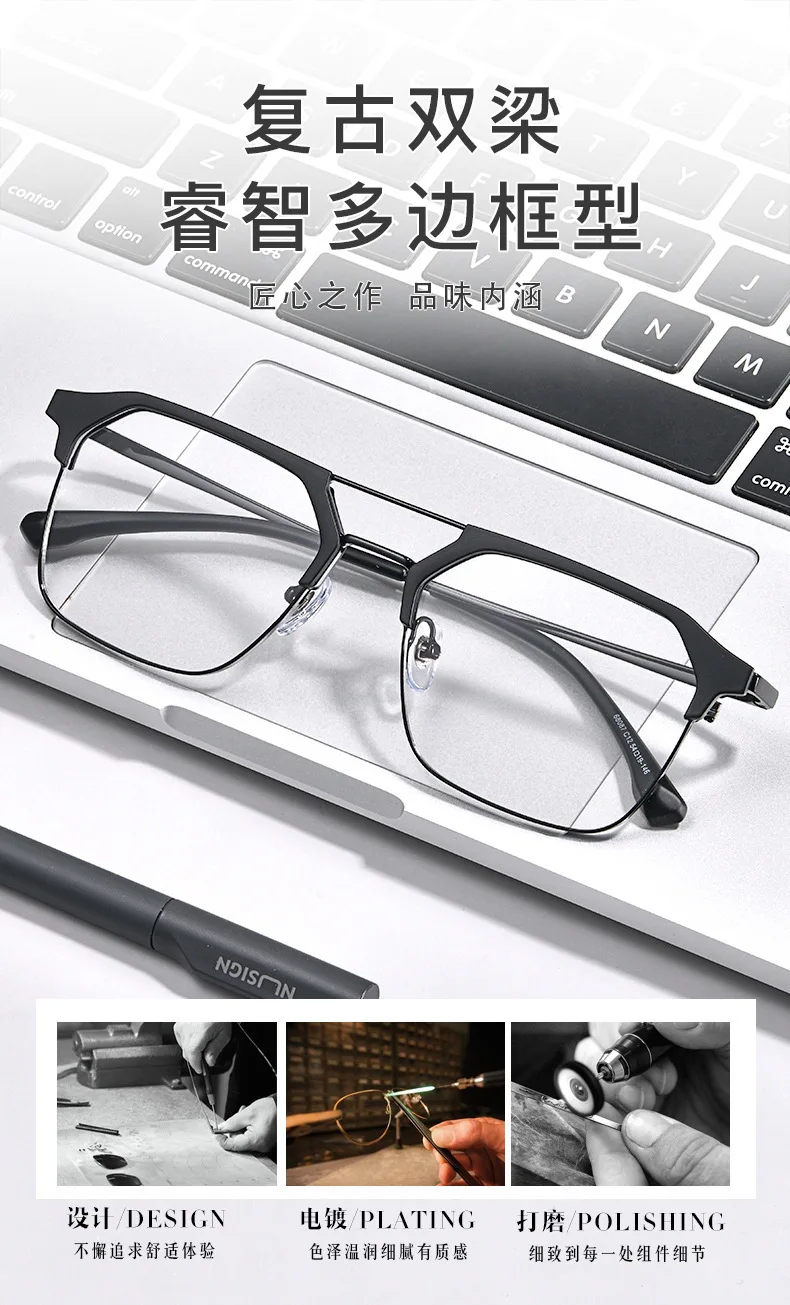 Shatar neue Lesebrille Männer Anti Blaulicht High Definition großen Rahmen mittleren Alters ältere Frauen Mode hochwertige – Detail 1