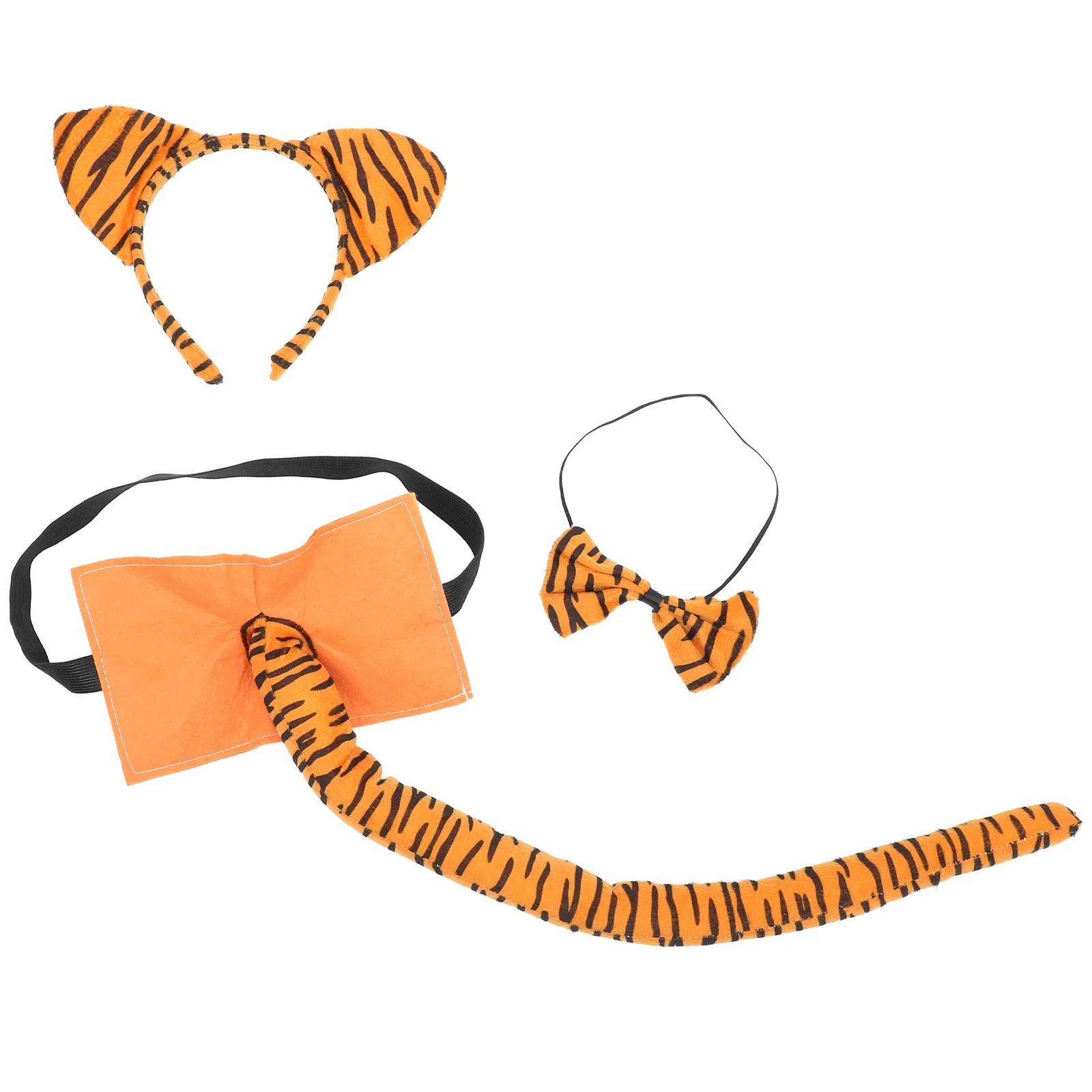 1 セット タイガー コスチューム セット ユニークなデザイン 快適 軽量 調整可能 子供用 フェスティバル パーティー ハロウィン コスプレ 小道具 装飾