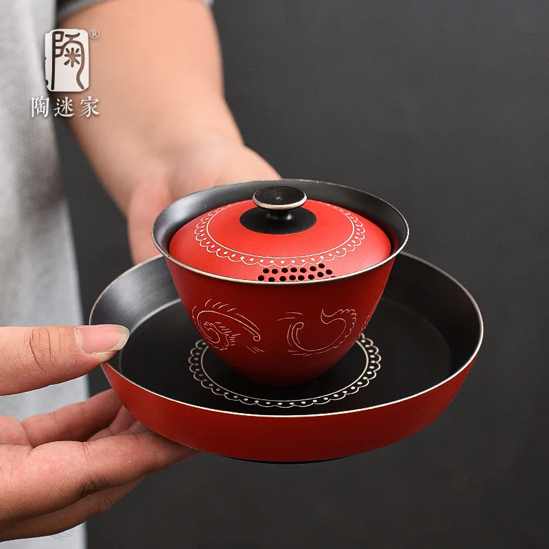 Pottery Fan Hand-Pu… - image