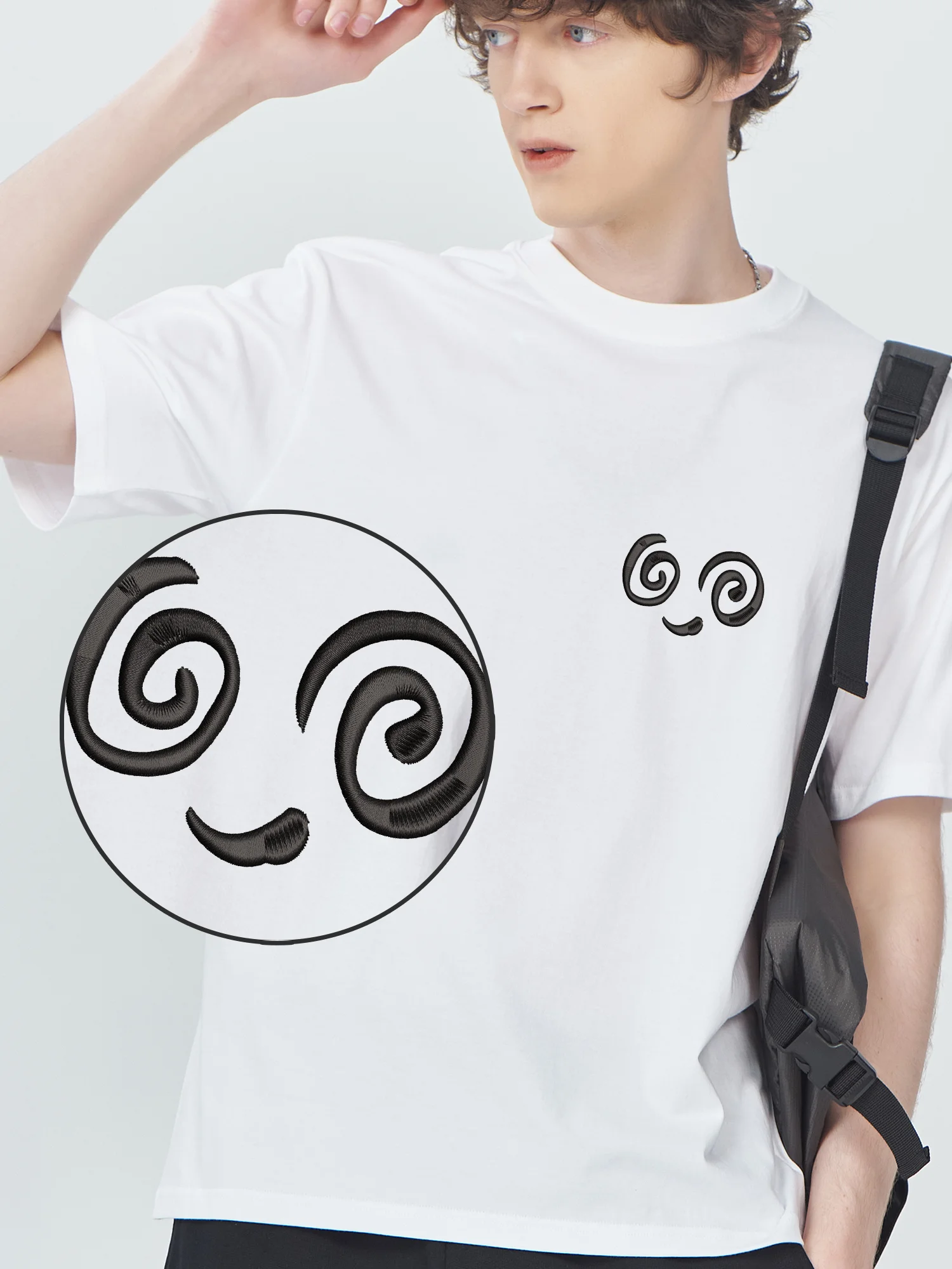 

Cute Drawing Symbols Embroidered T shirts Funny Graphic Tees Unisex T Shirts Cotton Comfortable Designer Clothes