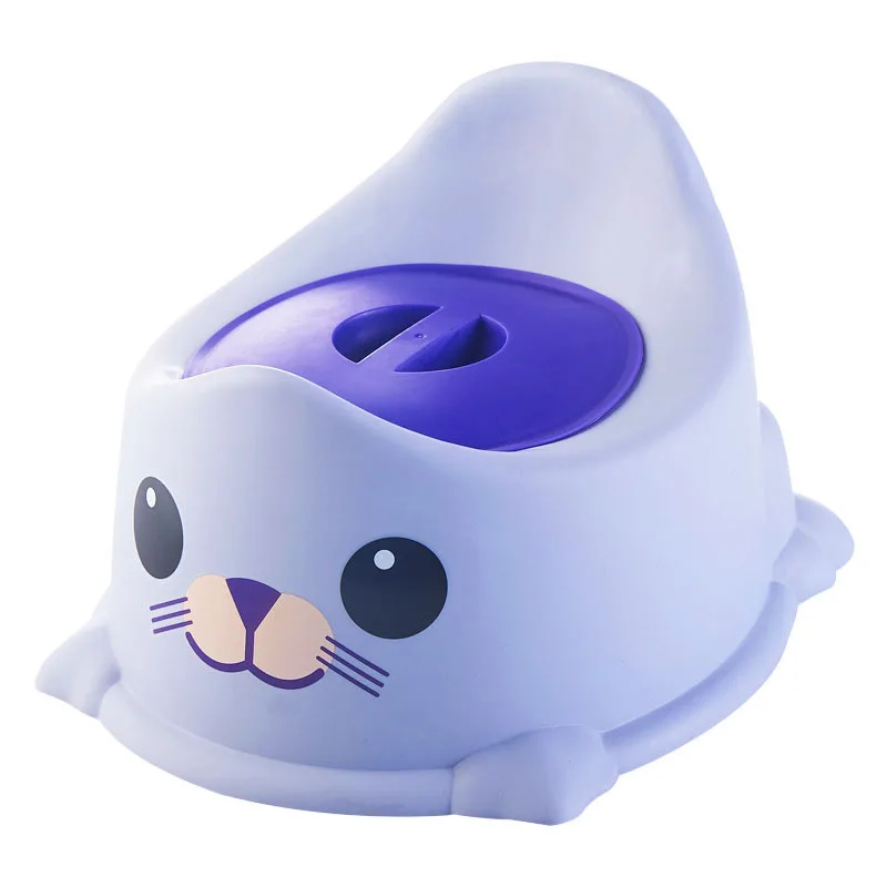 Baby Potty Training Seat with Backrest Portable Pot for Kids Baby Boy Toilet Cute Potty Stool for Boys - Purple