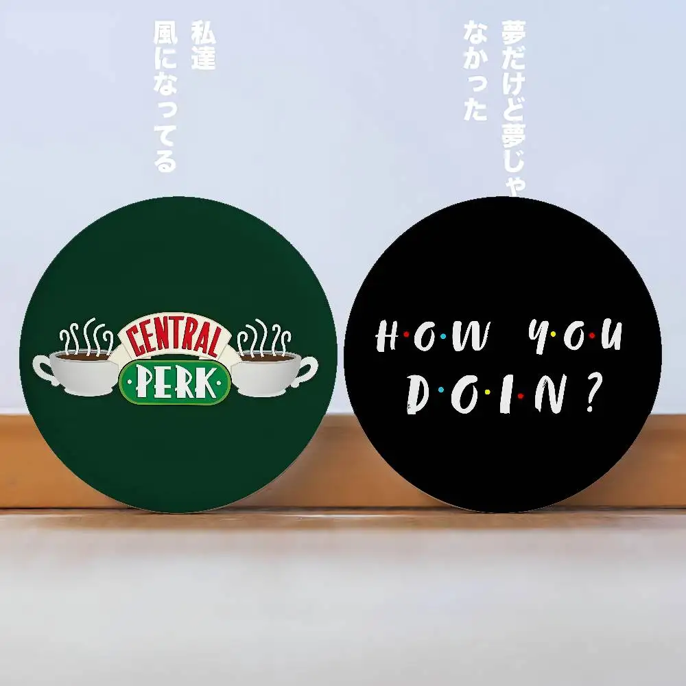 Friends TV Shows Badges Peripheral Lapel Pins Tinplate Round Brooch For Shoulder Bag Accessories Souvenir Gifts