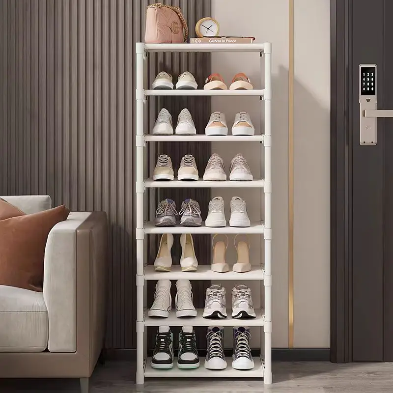 Shoe Rack Organizador Com Várias Camadas, Economia De Espaço, Canto De Parede, Prateleira Empilhável, Gabinete Ajustável, Sapatos Prateleira