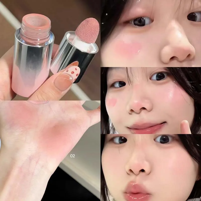 Liquid Powder Blusher Will Not Take Off Makeup For A Long Time Creating Three Dimensional Face And Color Korean Cosmetics Female