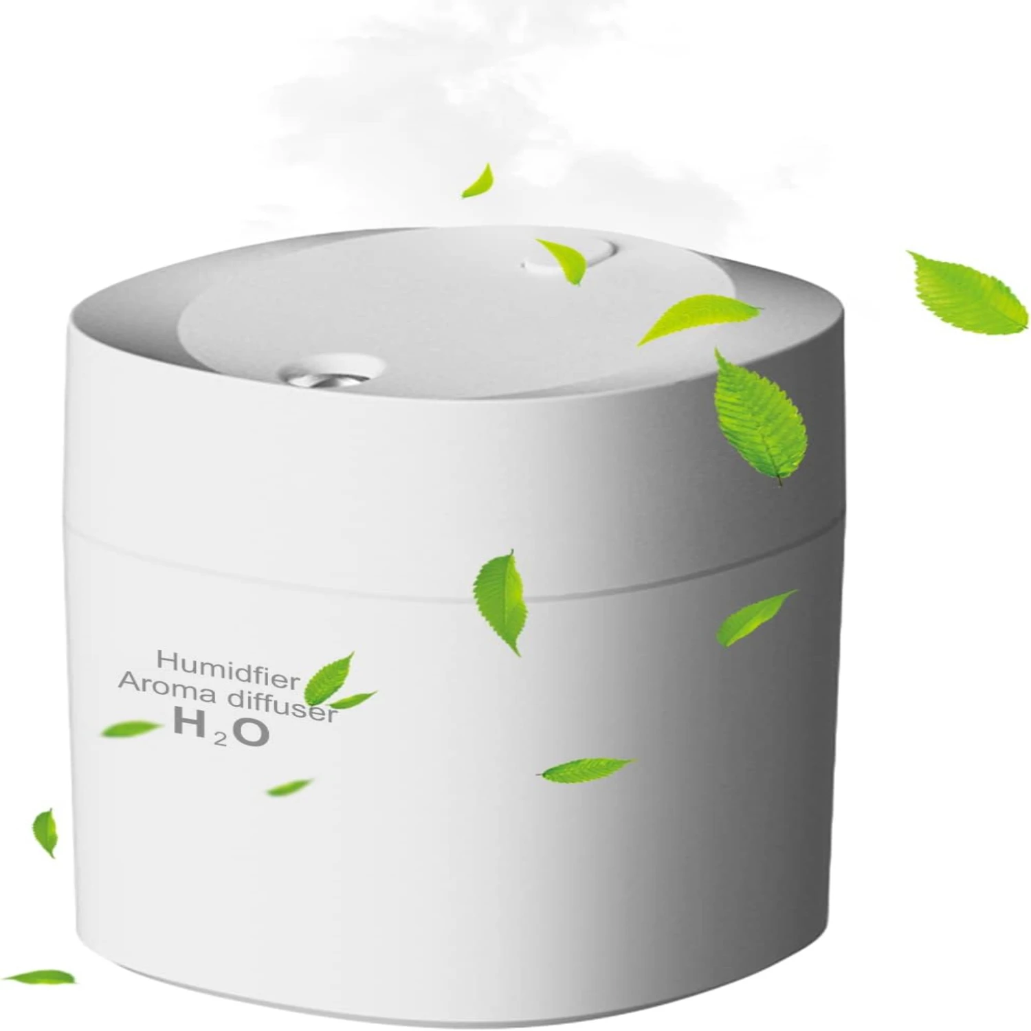 เครื่องทําความชื้นตั้งโต๊ะส่วนบุคคล Mini USB ขนาดเล็กและพกพาได้ Super Quiet พร้อมไฟกลางคืน LED - เหมาะสําหรับรถยนต์ ห้องสํานักงาน ห้องนอน