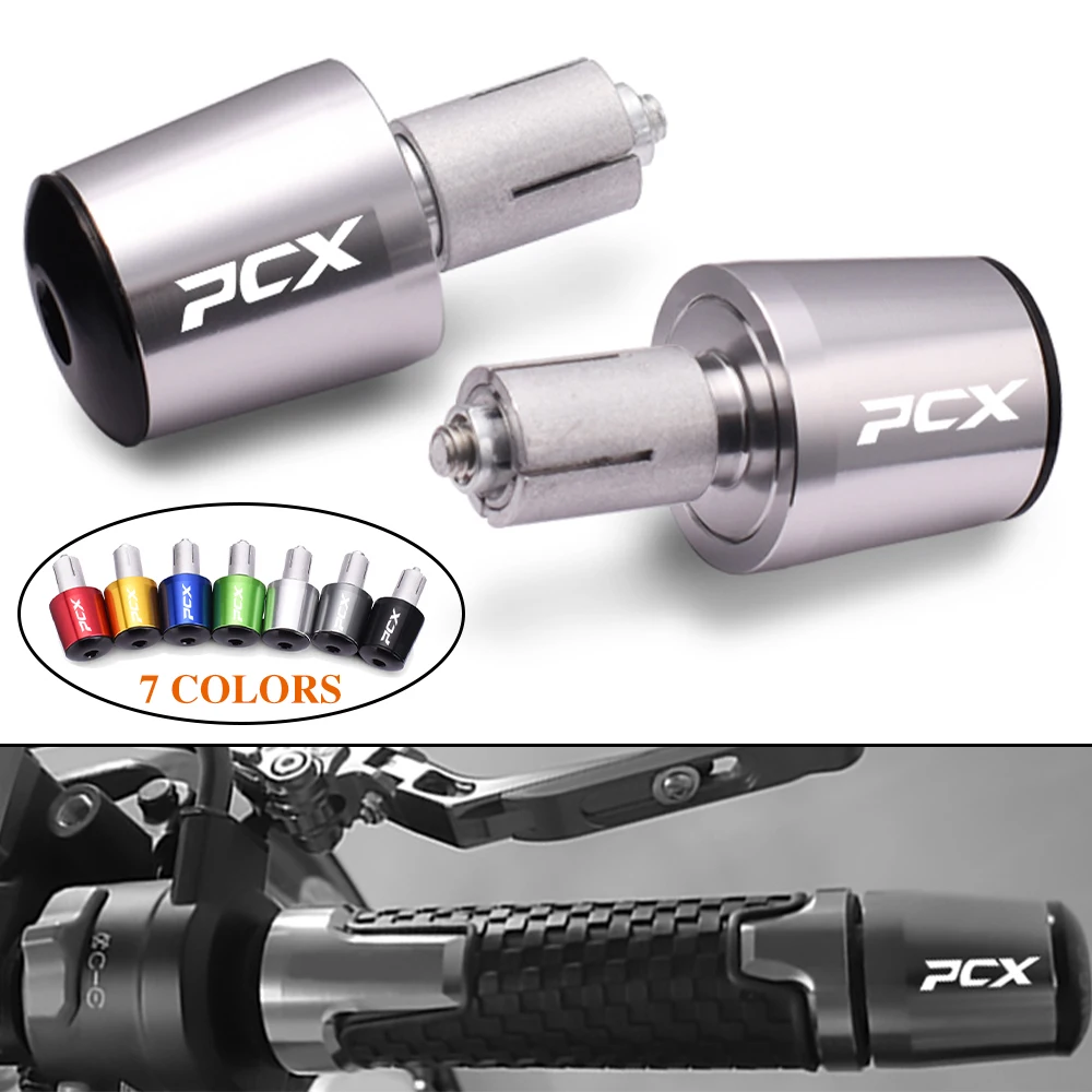 Manillar de motocicleta contrapesos empuñaduras tapa final manillar extremo enchufe para Honda PCX 125 150 160 PCX125 PCX150 PCX160