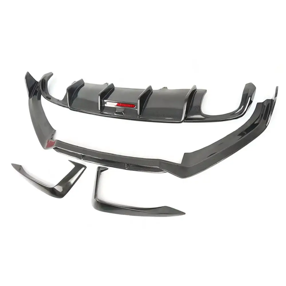 

Factory Car A4 B9 S4 Carbon Fiber Body Kit Rear Bumper Diffuser Spoiler Front Lip for A4 Sline S4 B9 2017 2018 2019