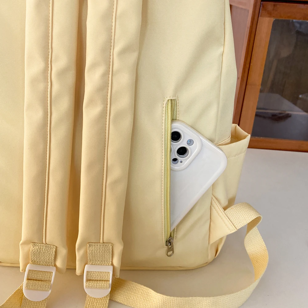 여성 보우 하트 캔디 배낭 대용량 간단한 보우 캔디 배낭 지퍼 클로저 캔디 학교 배낭 십대 소녀