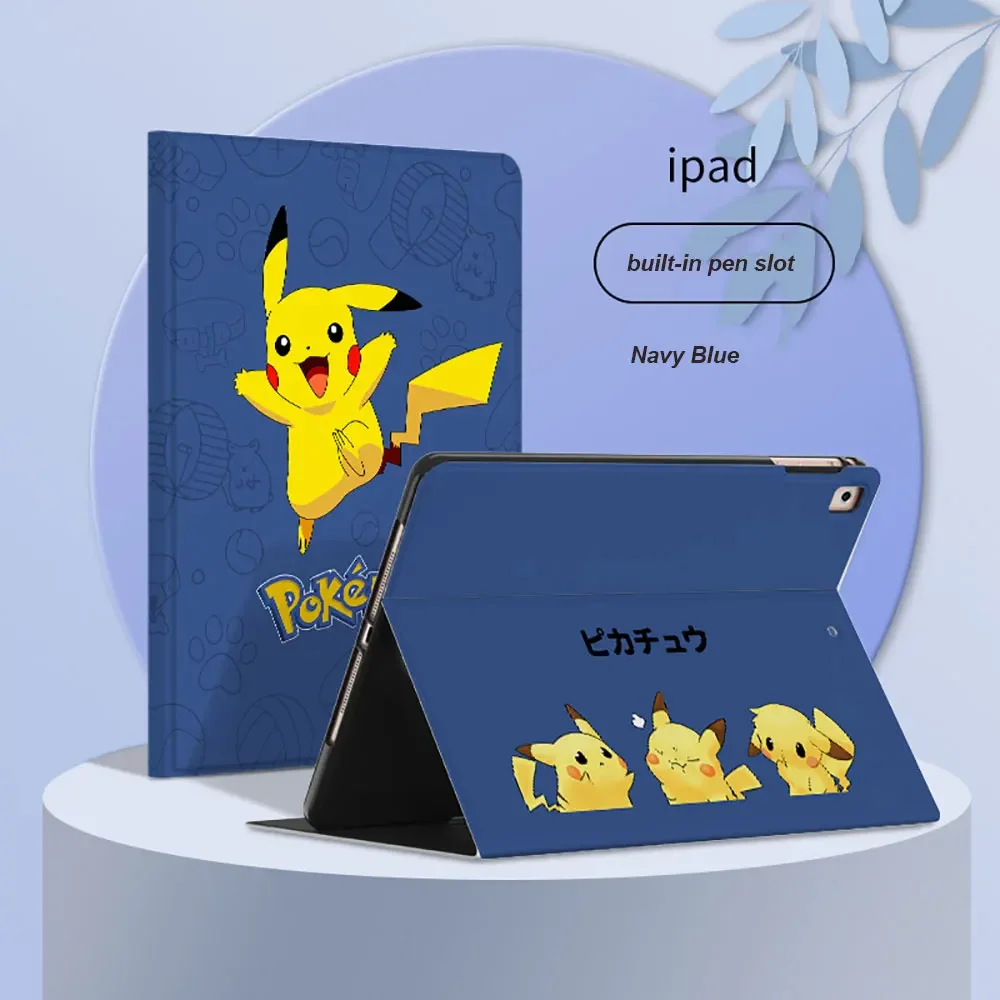 Pikachu for IPad Air3 10.5inch 2021 10.2inch Smart Tablet Case Mini 7.9inch Tablet Holder IPad Pro 2022 11inch Magnetic Charging