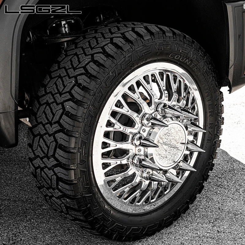 Custom  Forged Alloy Dually Rim for Ford RAM Truck 8x180 8x200 8x165.18*5.5 8.6.5  22 24 26 28 30 Inch Polish Wheel Rim