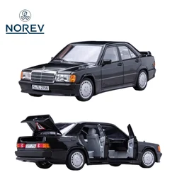 1:18 Mercedes-Benz 190E W201 2.3 16 small tail C-class alloy model, children's collection of decorative toys, gifts for friends.