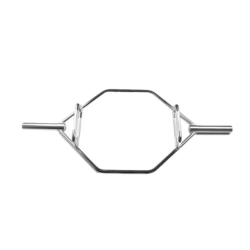 Newly Upgraded Cheap Gym Strength Training Weightlifting Equipment Hexagonal Barbell Hexagonal Black Chrome Suqat Barbel