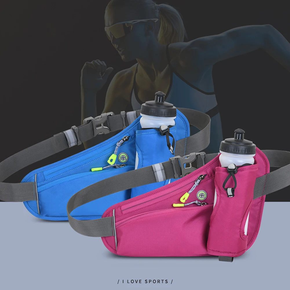 Torby biodrowe do biegania z uchwytem na bidon, pas hydracyjny, saszetka sportowa dla mężczyzn i kobiet, duża pojemność.