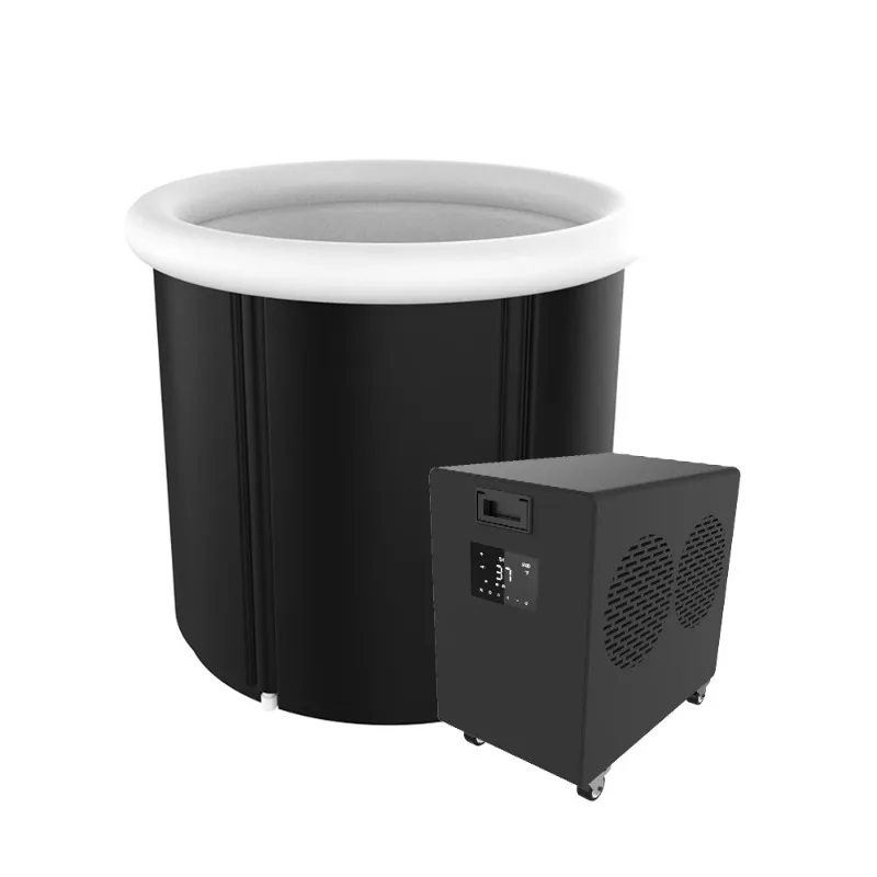 

New design recycled bucket, bathtub, chiller, cold plug bath plus bucket ice bath with chiller