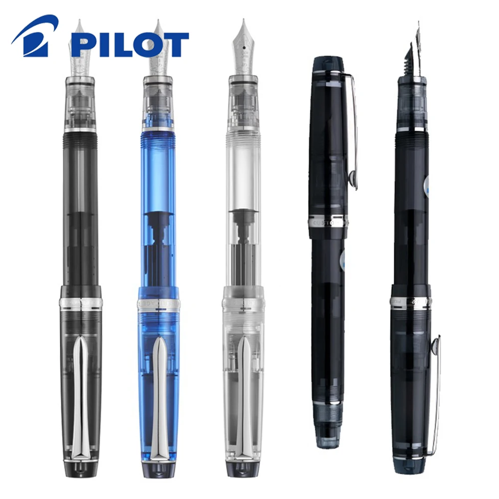 Japan PILOT Fountain Pen Set CUSTOM HERITAGE 92 FKVH-15SRS Piston Ink 14K Gold Pen Transparent Business Gift Office Supplies