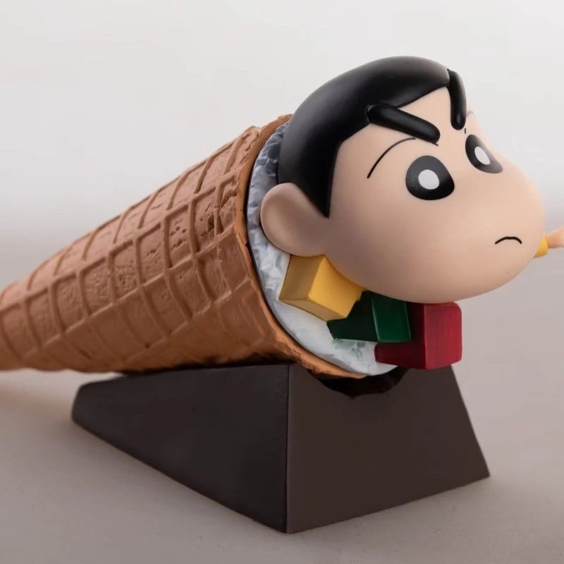 9cm nime Crayon Shin-chan Sweet Cone Summer Dessert Ice Cream  PVC Figure Collectible Model Toy