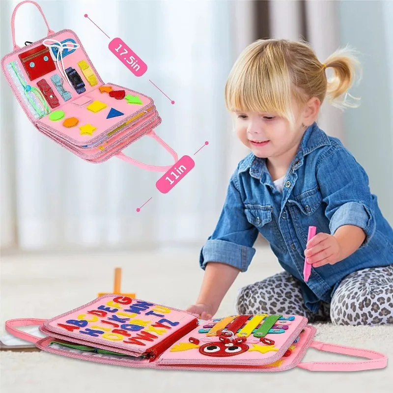 Felt Learning Board Multi-Page New Style Girls' Handmade DIY Early Learning Educational Kindergarten Toy Activity Board