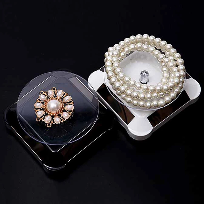 Soporte giratorio para exhibición de joyas, plataforma giratoria de 2022 grados con célula Solar, novedad de 360