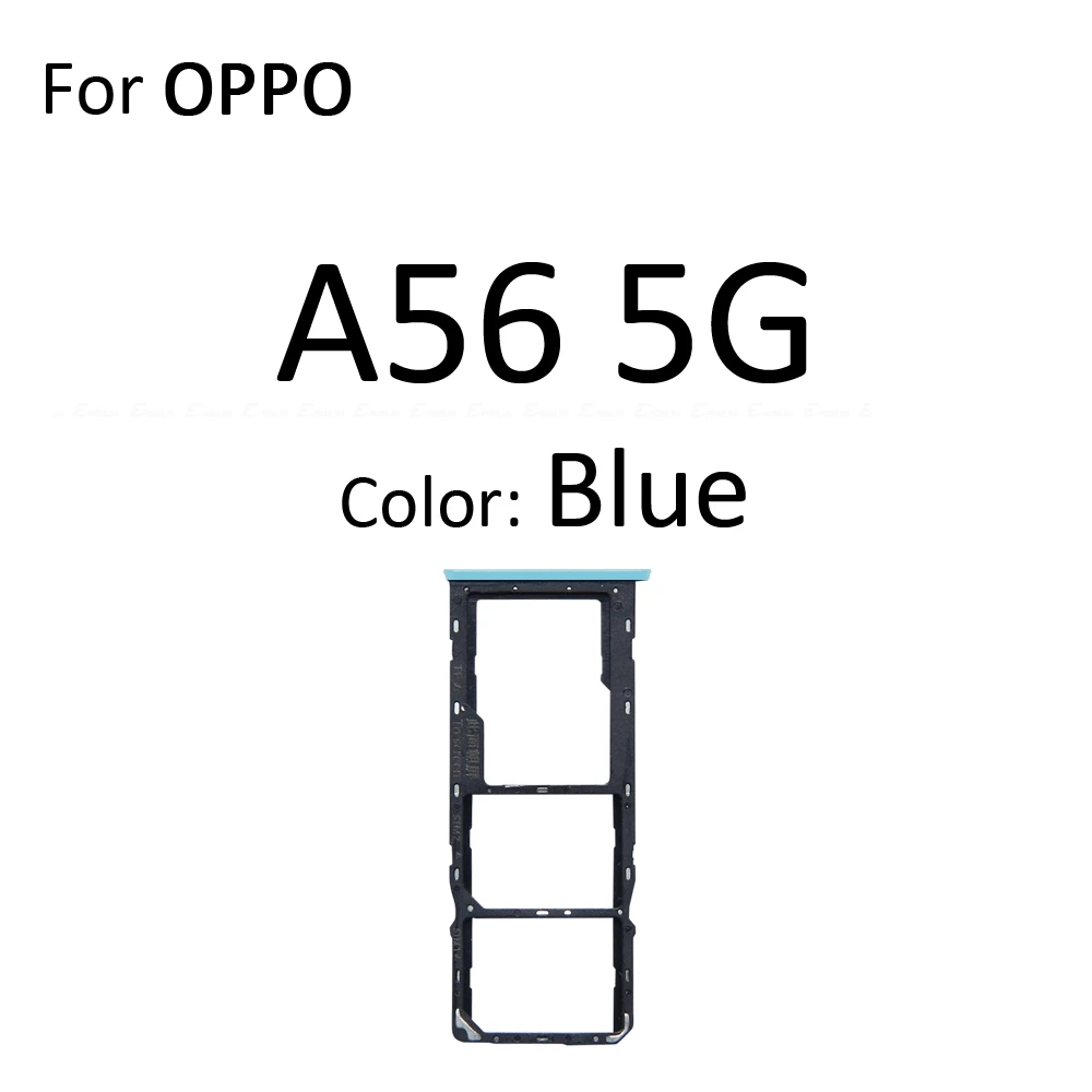 Sim Card Tray Socket Slot Reader Adapter For OPPO A56 A57 2022 A57s A58 A58x 5G 4G Micro SD Card Holder Connector Container