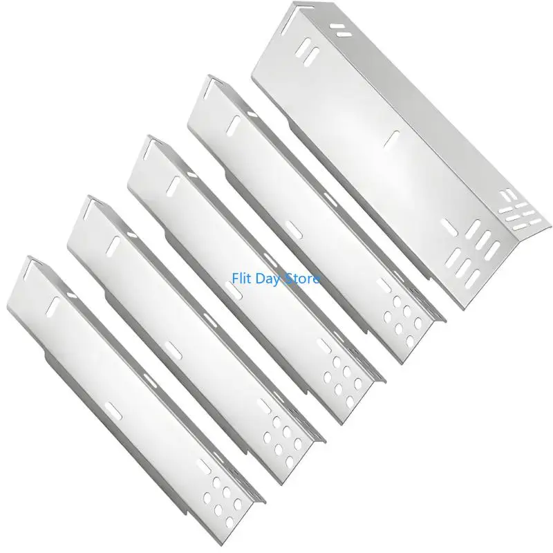 F92C 5Pcs Stainless Steel Grill Heat Plate Replacement for Heat Distribution DGH474CRP Burners Grills Replacement Parts