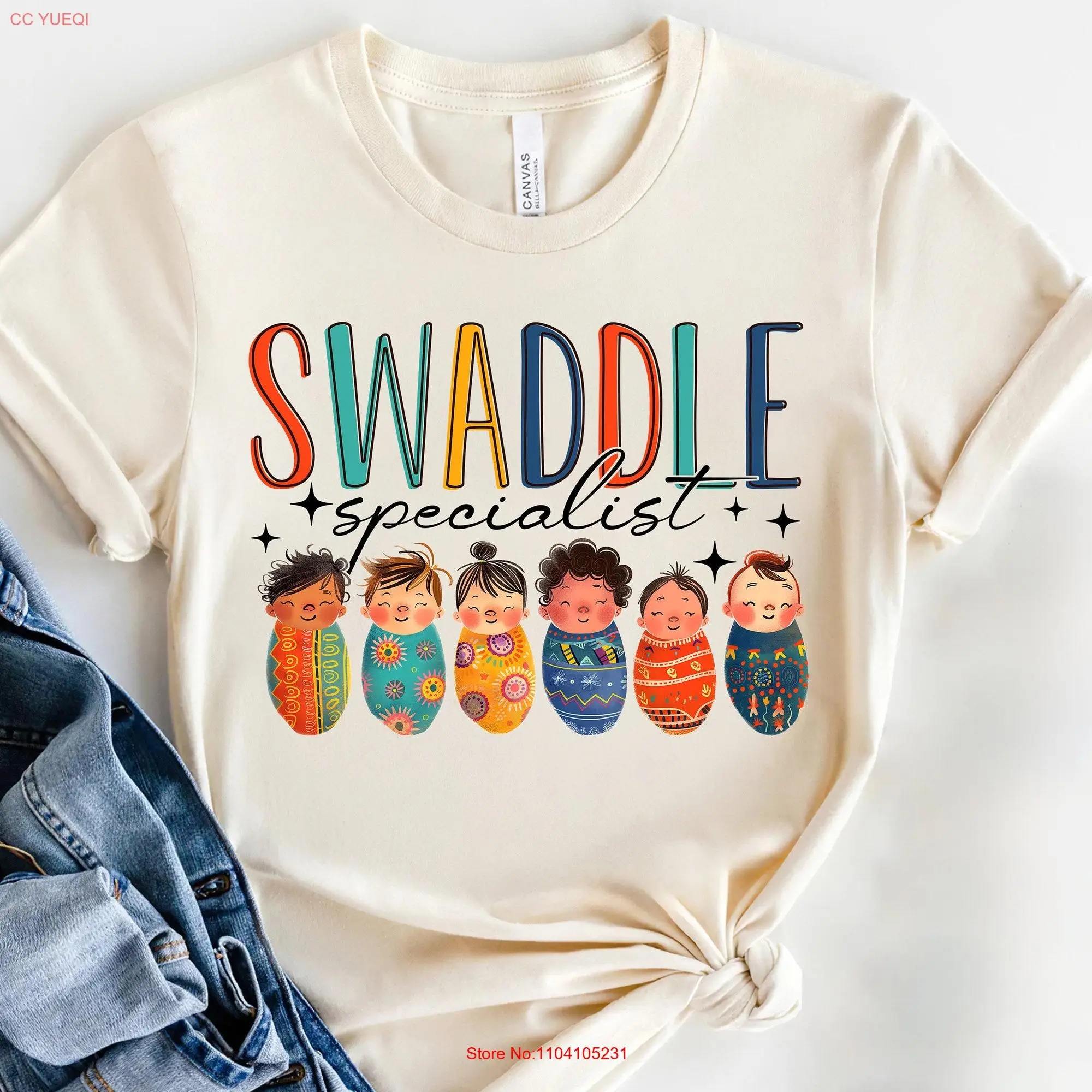 Swaddle SpecialisT T Shirt Labor And Delivery Nurse Mother Baby UniT long or short sleeves