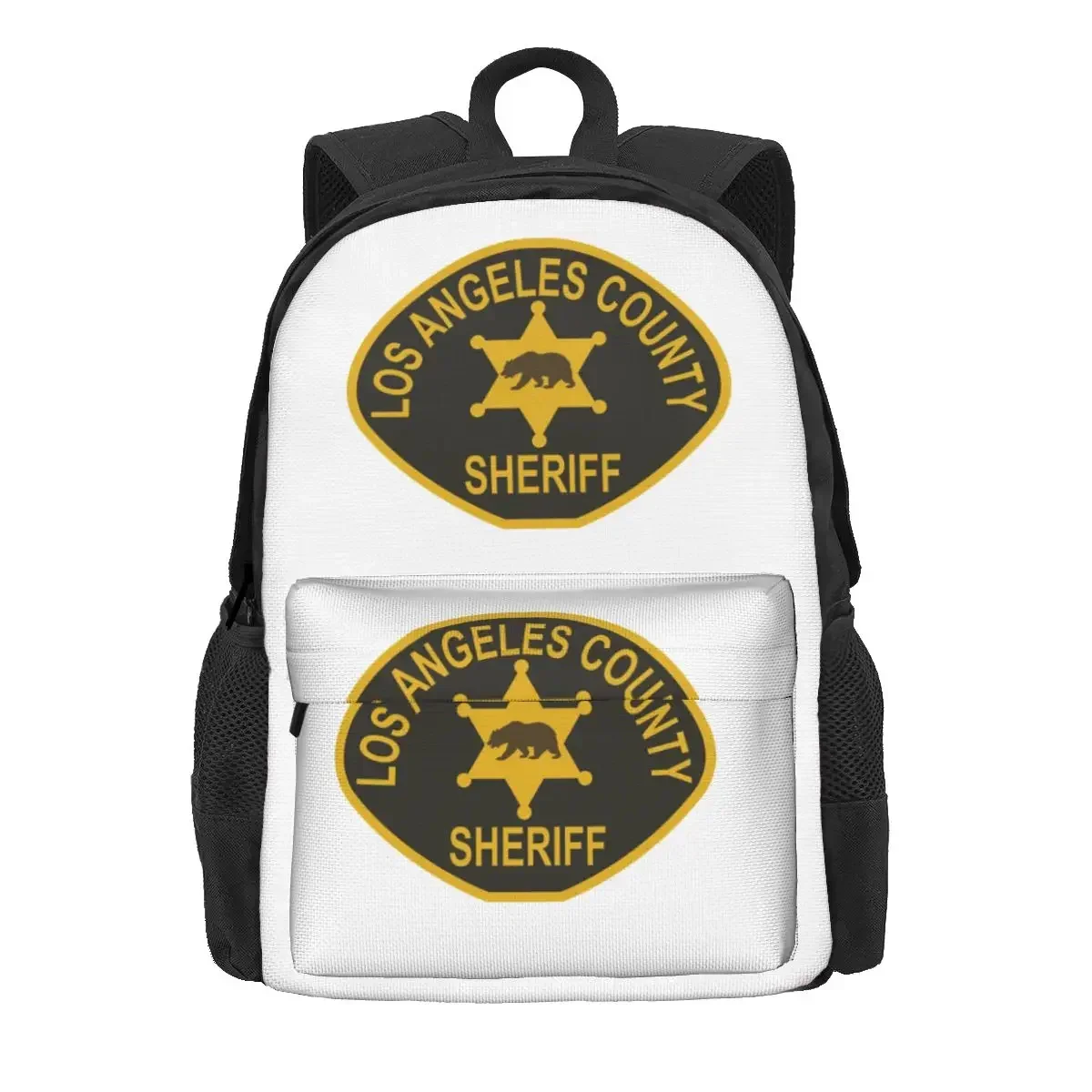 Los Angeles County Sheriff Department Backpacks Boys Girls Bookbag Students School Bags Cartoon Kids Rucksack Shoulder Bag