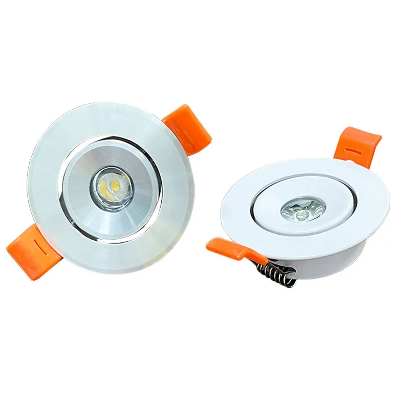 Imagem -03 - Mini Spot Light Lâmpada do Armário de Iluminação de Teto Inclui Driver Led Ac85265v Entrada Alumínio Interior 1w 3w