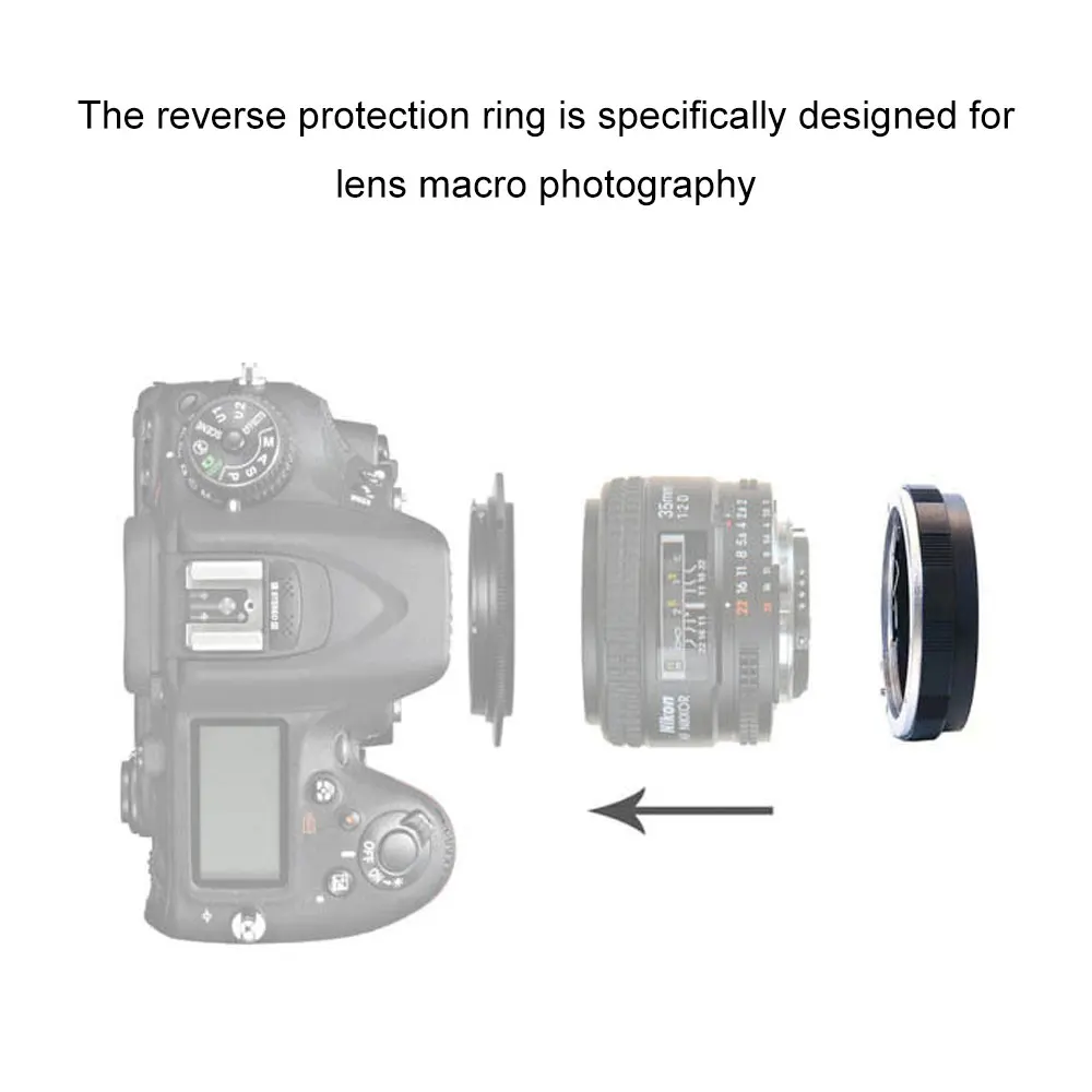 Rear Lens Reverse Mount Protection Ring For Nikon F AI AF AF-S Lens 52mm Macro Reverse Ring Adapter