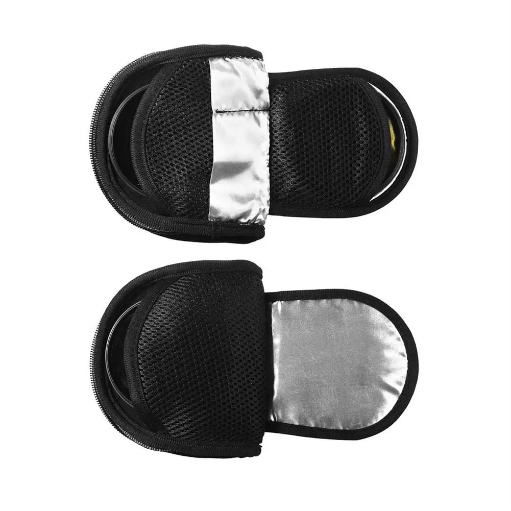 Lens Filter Storage Bag Protective Cover Round Filter Pouch Portable Shockproof Carrying Case With Buckle