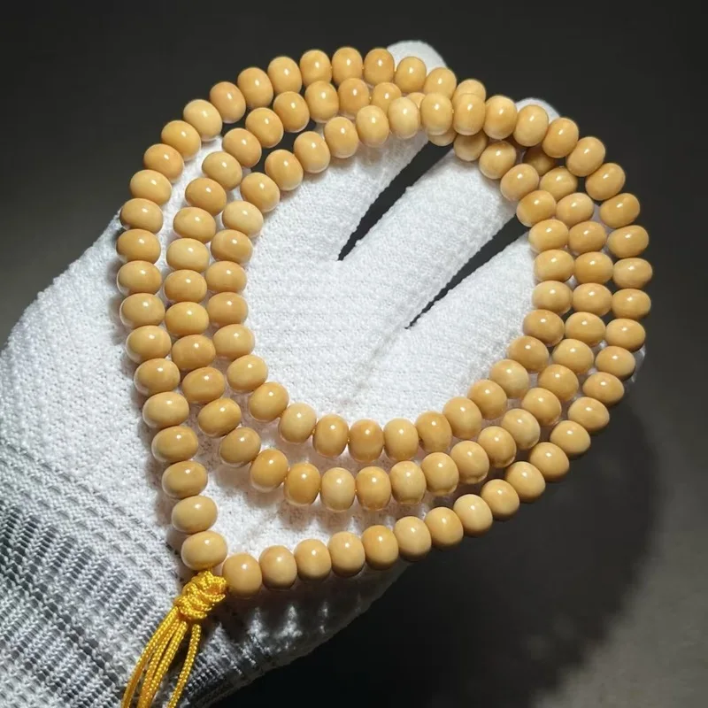 -Colored Ridge , Old-Style-Shaped , Straight-Cut Bodhi Beads, Handheld Bracelet