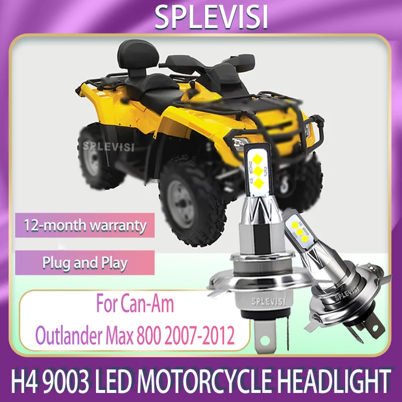 

Get 250% Brightess Visibility - H4 LED Motorcycle Headlight Bulb For Can-Am Outlander Max 800 2007 2008 2009 2010 2011 2012