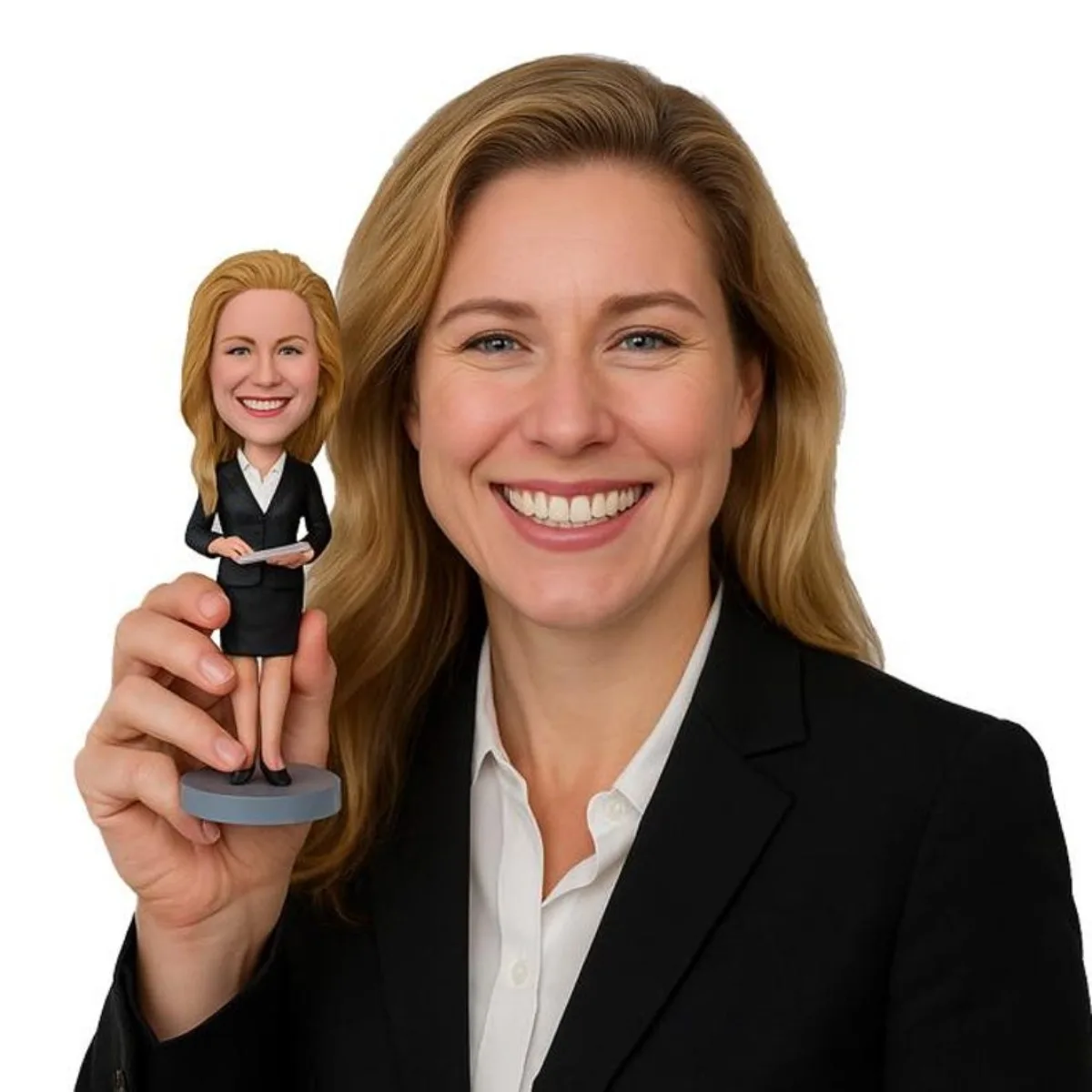 

Персонализированная фигурка-бобблхед ручной работы из глины, на заказ по фото, уникальный подарок для семейного праздника, ручная работа