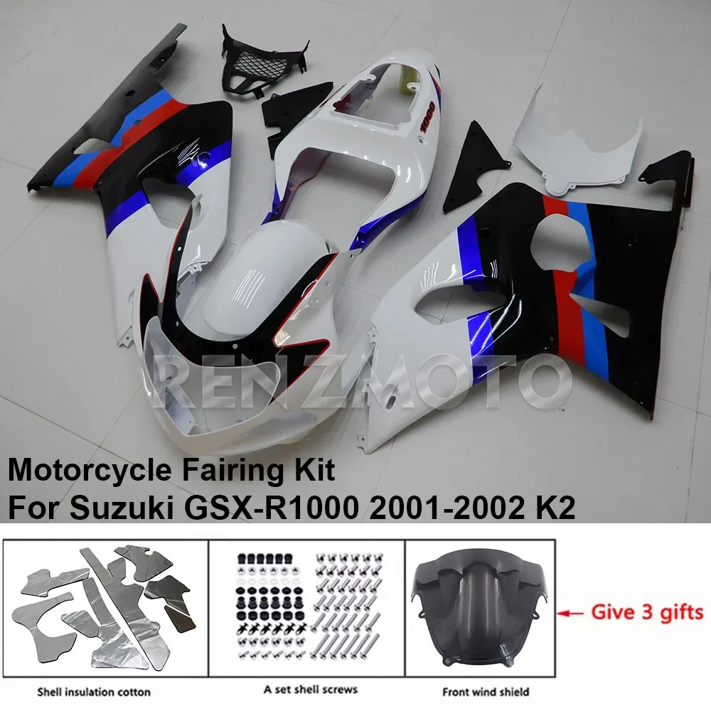 

For Suzuki GSX-R1000 2001-2002 K2 Motorcycle Accessories Plastic Guard Plate Full Bodywork Cowl Fairing Set Body Kit Decoration