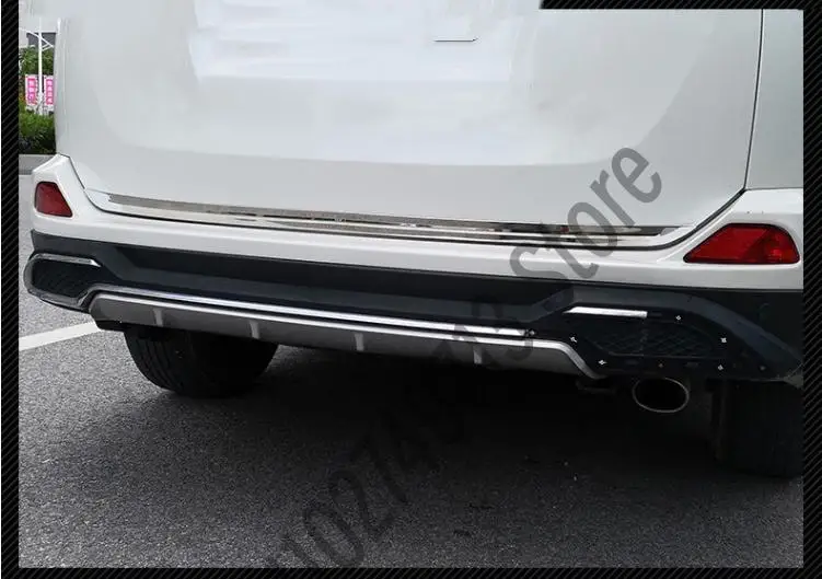 For Toyota RAV4 2013 2014 2015 2018 Tailgate Rear Door Bottom Cover Molding Trim Stainless Steel back door trim car Accessories