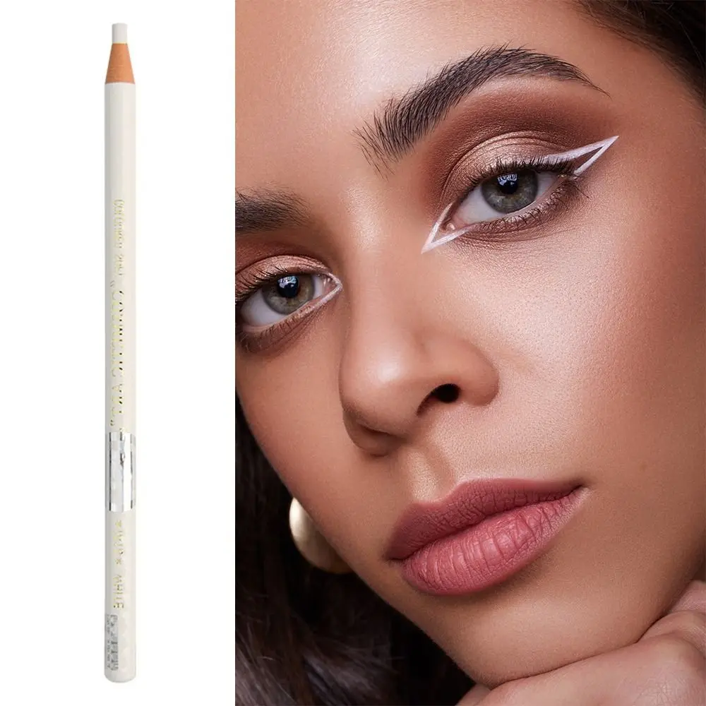 قلم حواجب أبيض مقاوم للماء مقاوم للعرق Microblading قلم تحديد المواقع خط تحديد المواقع قلم تحديد العيون ذو التلوين الجيد #5