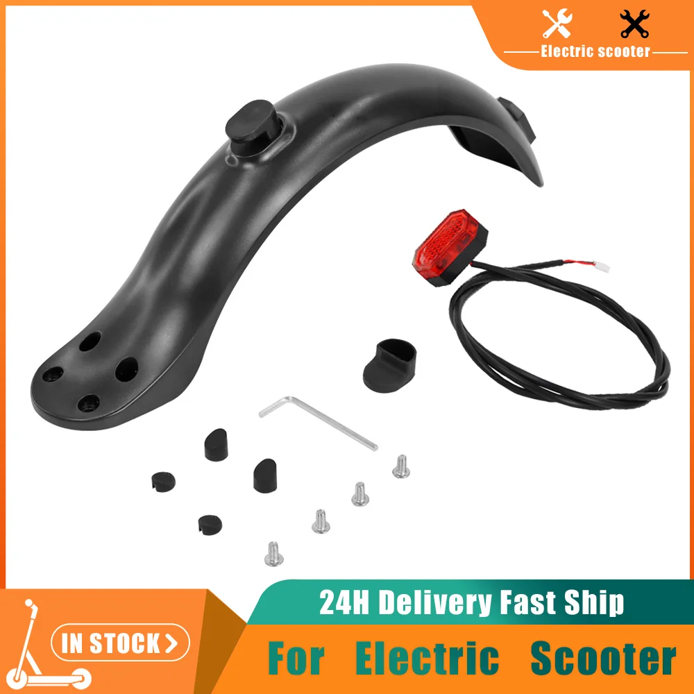 Rear Mudguard 4 Screw Fender Electric Scooter For Four-hole Screw Rear Fender Tail Light Screw Rubber Cap Sets Accessories Parts