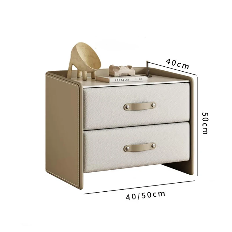 Aesthetic Vintage Nightstand Luxury Nordic Modern Storage Trendy Display Nightstand Comodino Bedroom Furniture