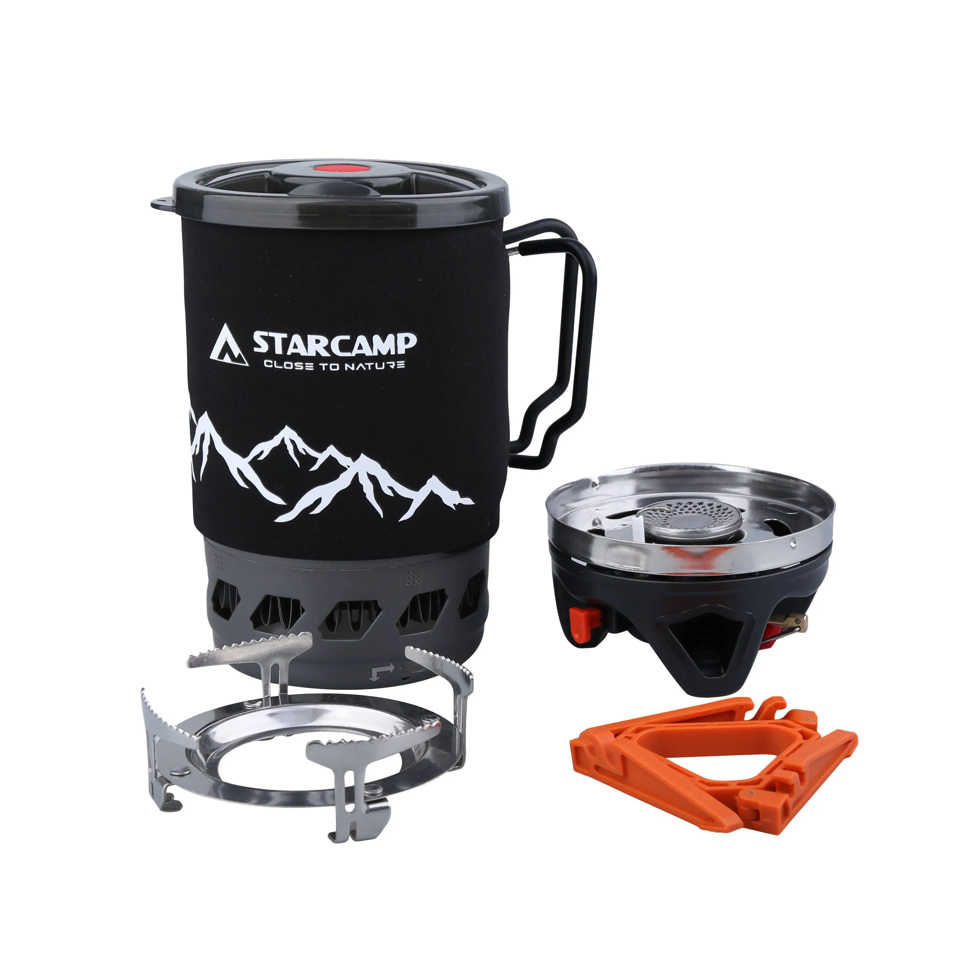 For STARCAMP 900ml Outdoor Solo Backpack Hiking Camping Gas Stove Cooking System