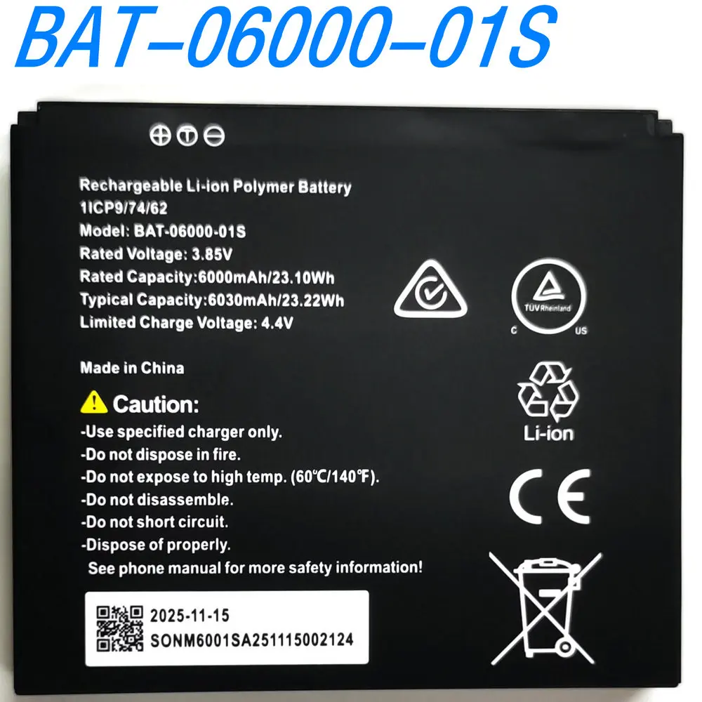 

New 3.85V 6000mAh BAT-06000-01S Original High Capacity Battery For Sonim H500B Three Proof Mobile Phone 1ICP9/74/81