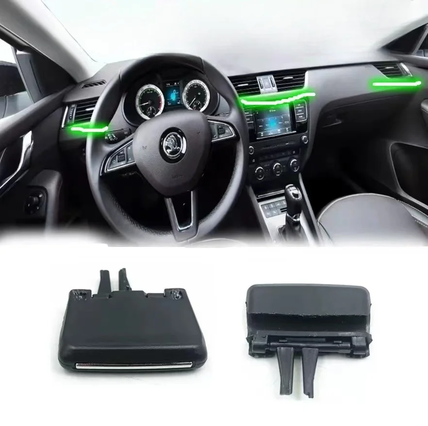 X1/x2/x4 Einstellknopf Dash Air Vent Grill A/C Trim Slide Tab Clip für Skoda Octavia 3RS MK3 A7 2015 2016 2017 2018 2019 2020