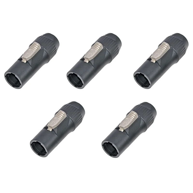 Waterproof LED Display Plug Stage Lighting Equipment Multi-Function Convenient Lighting Power Connector Plugs, Durable B-Silver