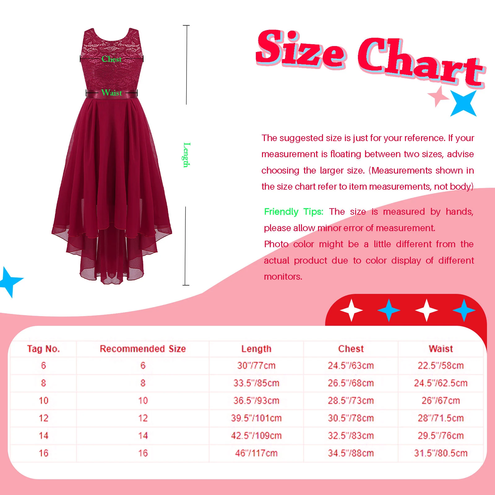 Kids Girls Elegant Party Gowns Flower Applique Off Shoulder Flattering Ruched A-Line Chiffon Dress for Bridesmaid Birthday Proms