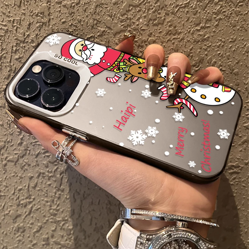 Funda bonita de Papá Noel para Samsung Galaxy S24 S23 S22 Ultra Plus FE A25 A35 A55 A24 A34 A54 A33 A53 5G, funda trasera para PC