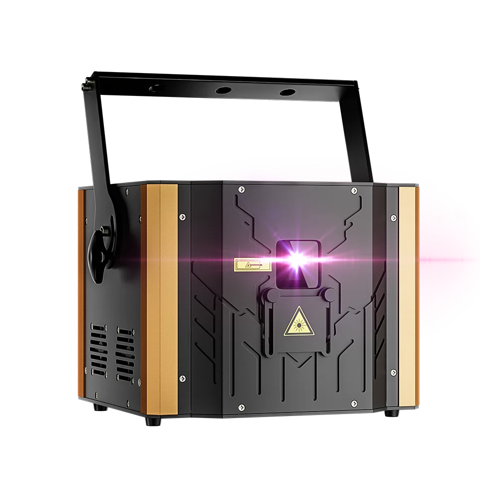 2pcs 12W RGB Laser Ilda Powerful Full Color 3D Animation Laser Show Projector for Stage Night Club