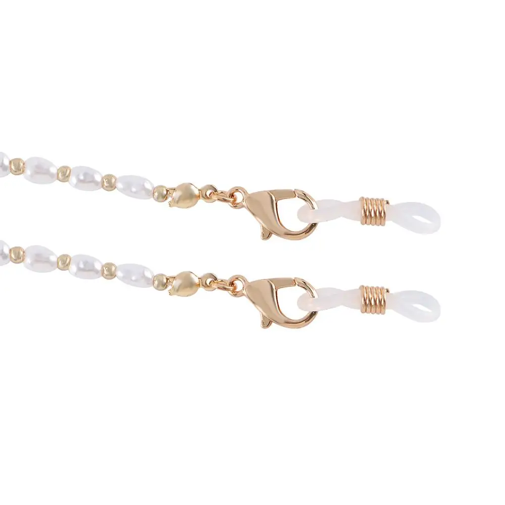 قناع الحبل أصحاب نظارات مجوهرات مكافحة خسر الرجال للنساء قناع الوجه قلادة نظارات القراءة سلسلة نظارات مقاطع سلسلة اللؤلؤ #2