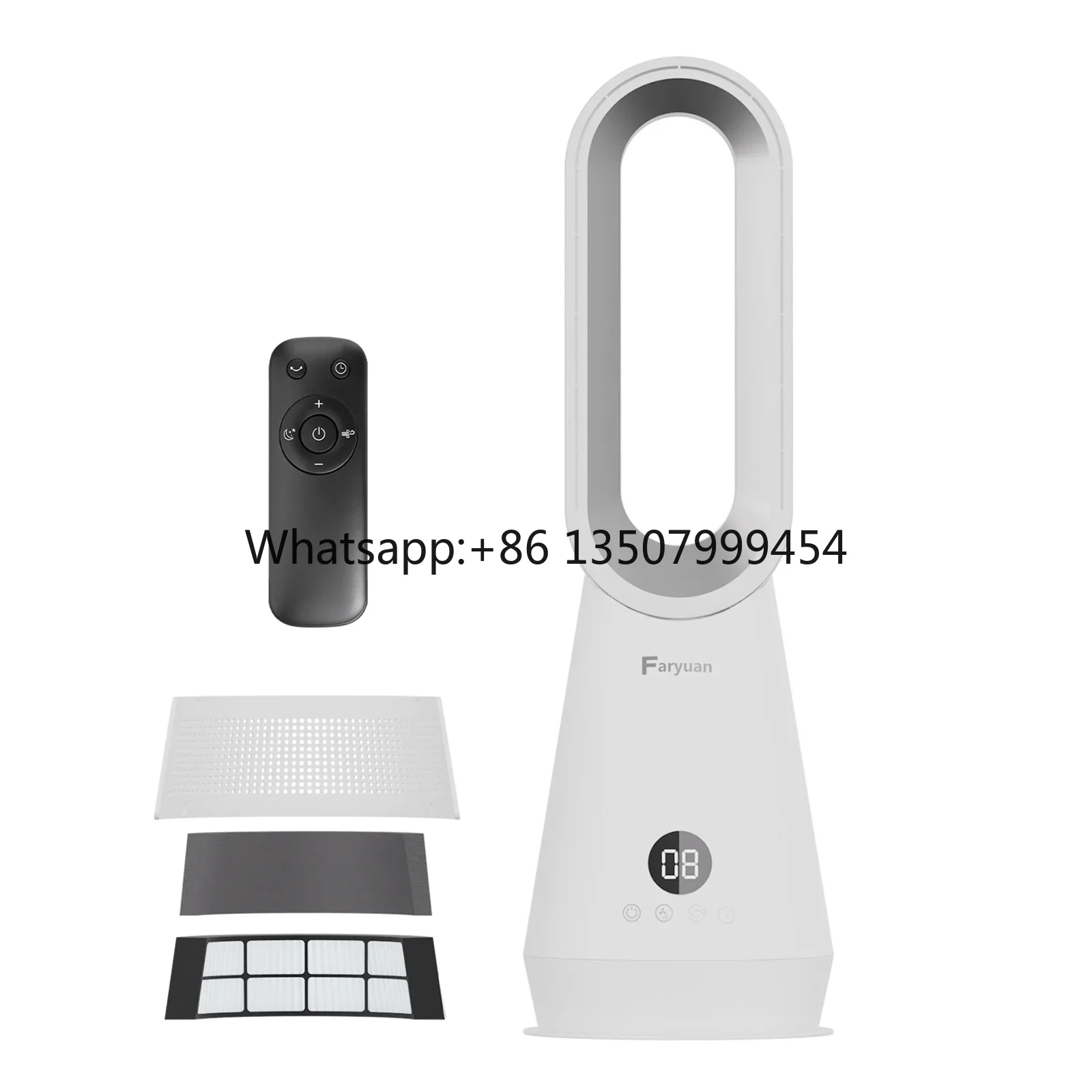 

Noiseless Air Portable Cooling Bladeless Fan With Air Purifier Fan for Home with Remote Control