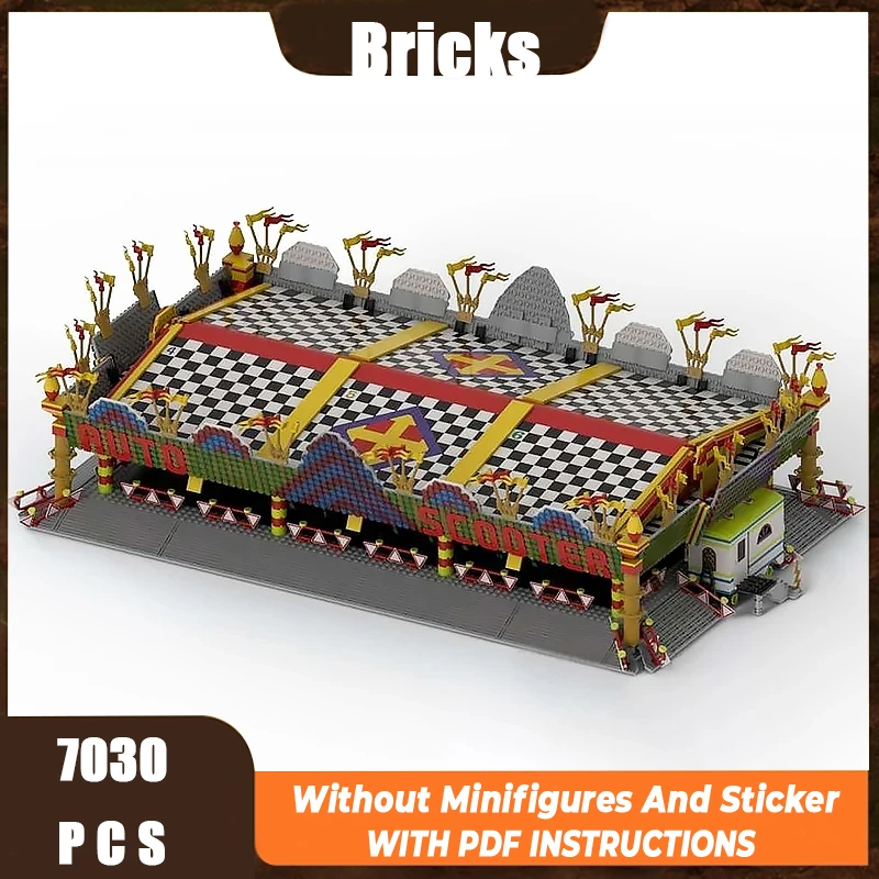 

Изысканный новый продукт MOC, строительные блоки, игровая площадка, архитектурная модель, бампер, автомобиль, технология, модульная детская игрушка, набор «сделай сам»