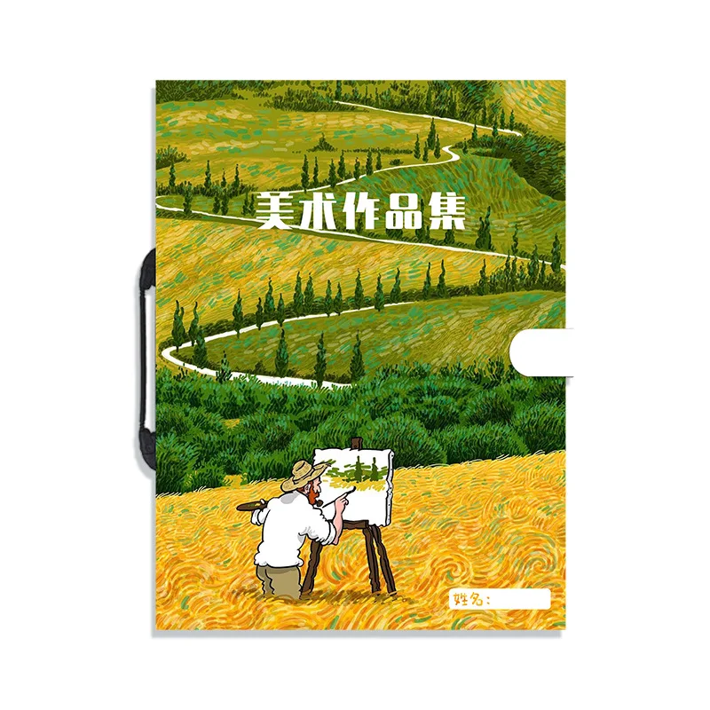 A2 Album Clip Poster Collection  4k Data a3 Folder Engineering Paper Art Works Clip 8 Opening Protection  folder organizer