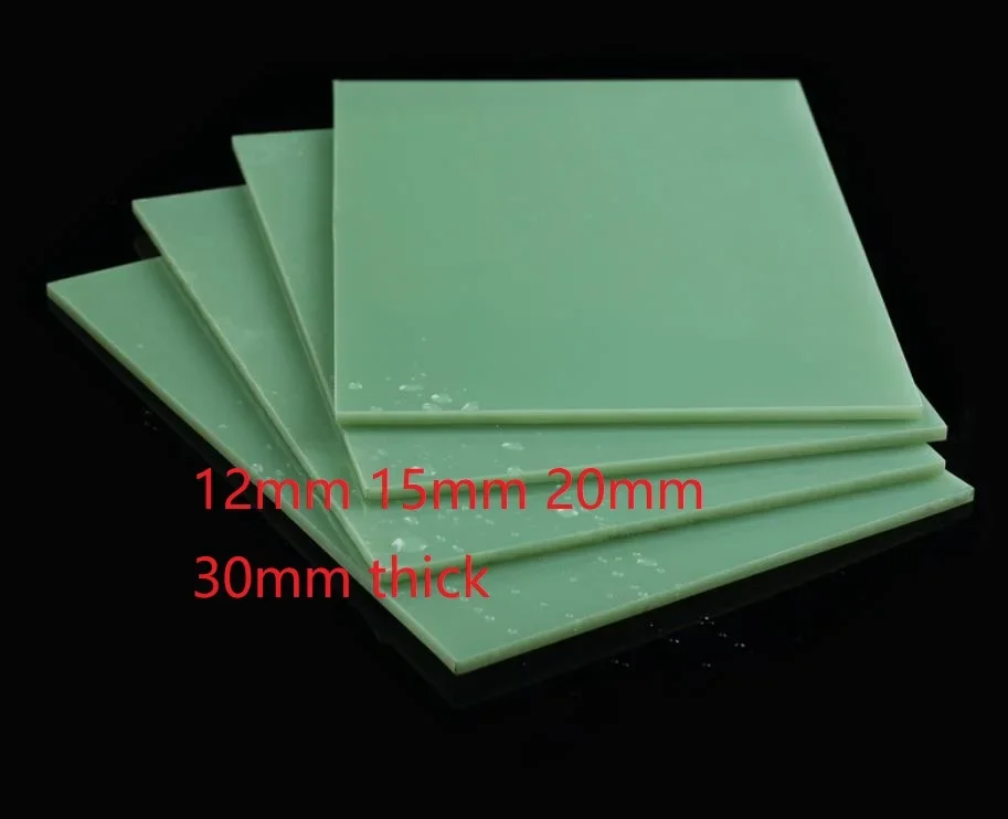 

12mm 15mm 20mm 30mm thick FR4 sheet dialect substrate green glass fiber board FR-4 Epoxy Glass epoxy resin thin plate PCB