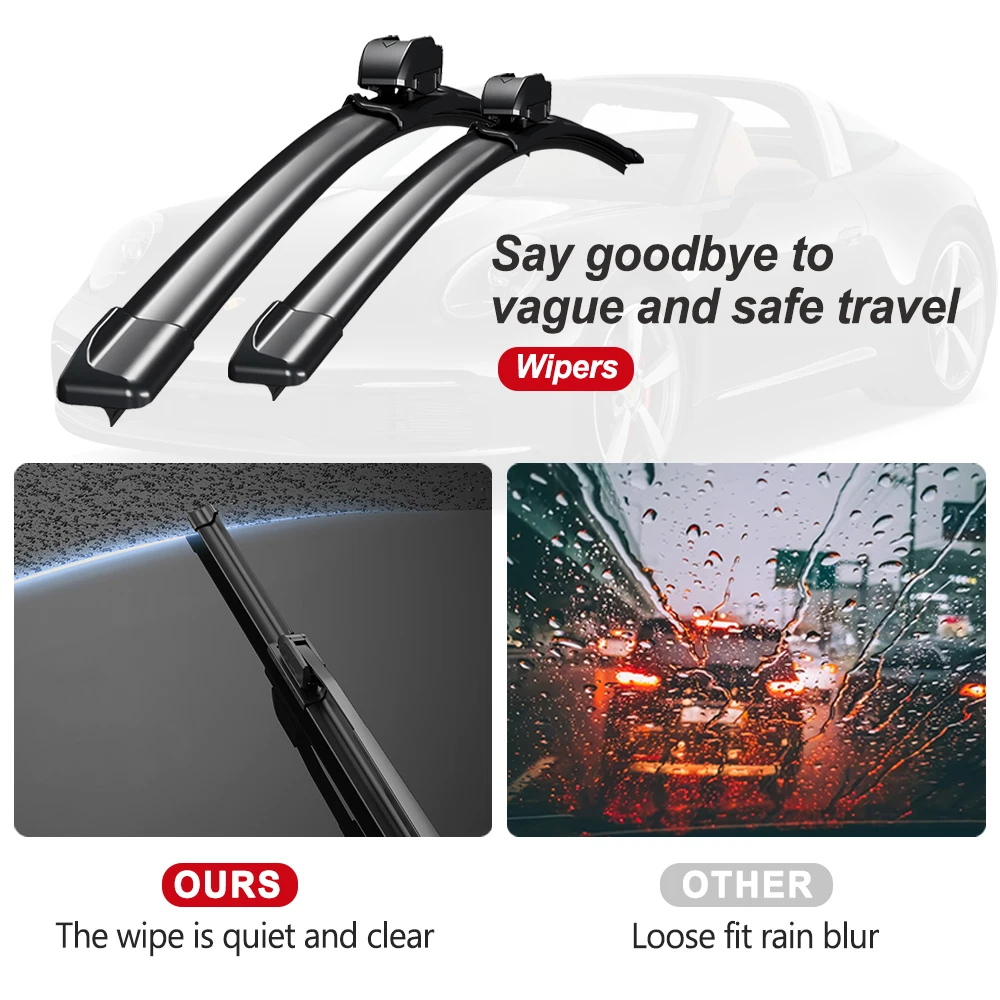 Front Windshield Wiper Blade For Peugeot 206 1998 1999 2000 2001 2002 2003 2004 2005 2006Car Wiper Blade Car Accessories 26